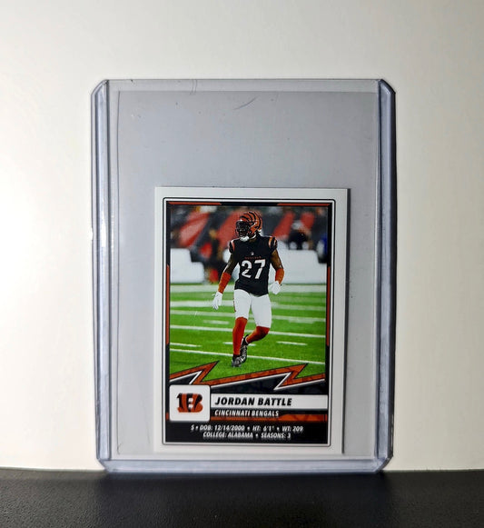 Jordan Battle 2025 Panini NFL #130 Sticker Cincinnati Bengals