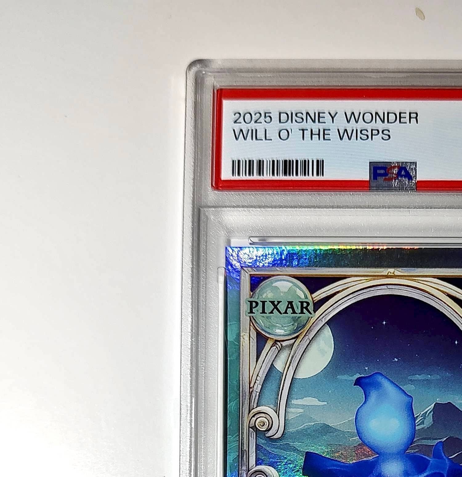 Will O' The Wisps 2025 Topps Disney Wonder #146 Diamond Card Brave PSA 9