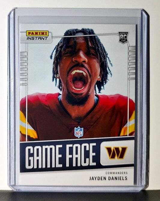 Jayden Daniels 2024 Panini Game Face #34 NFL Rookie Card Commanders 1/331