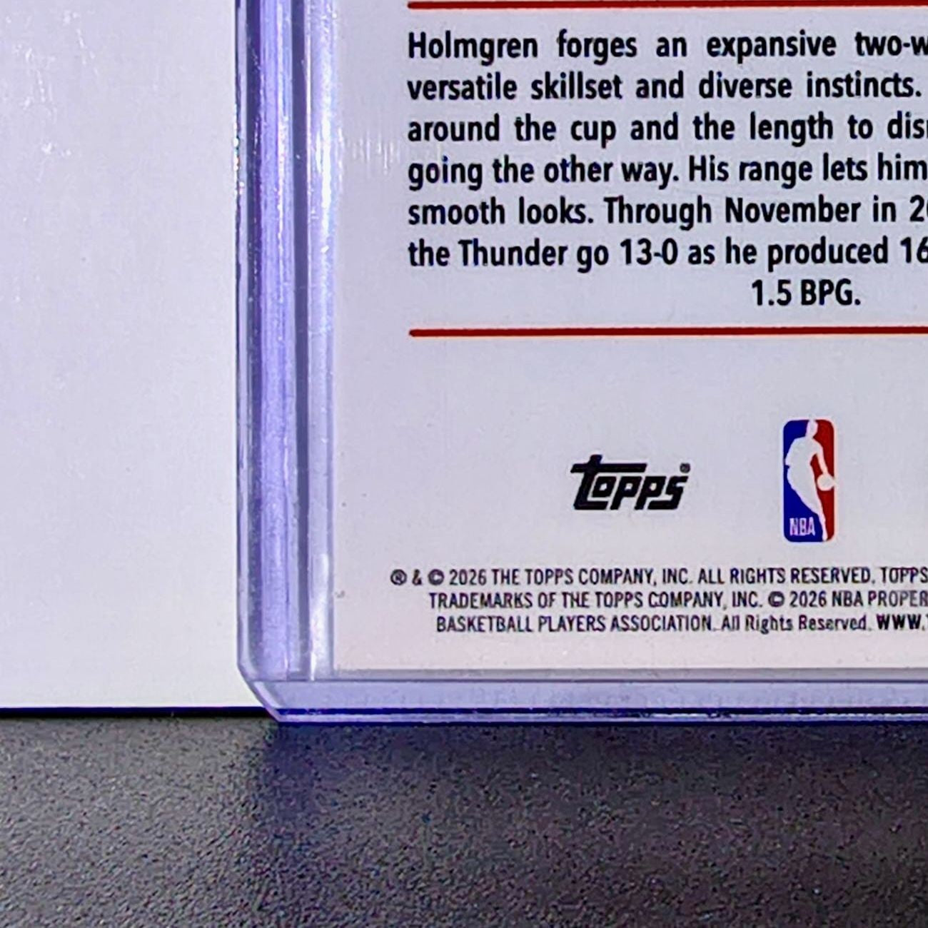 Chet Holmgren 2025-26 NBA Topps Chrome Update X-Fractor #31 Card Thunder