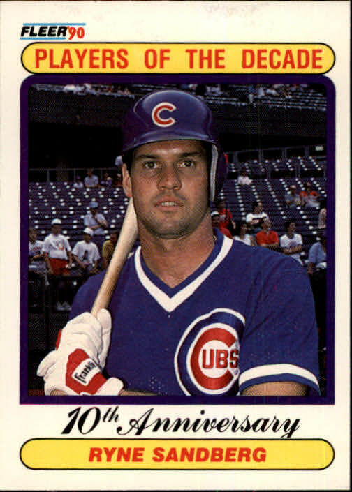 1990 Ryne Sandberg Fleer Baseball Card #625