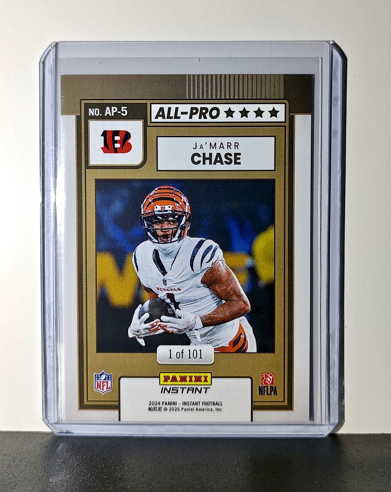 Ja'Marr Chase 2024 All-Pro Panini NFL #5 Football Cincinnati Bengals 1 of 101