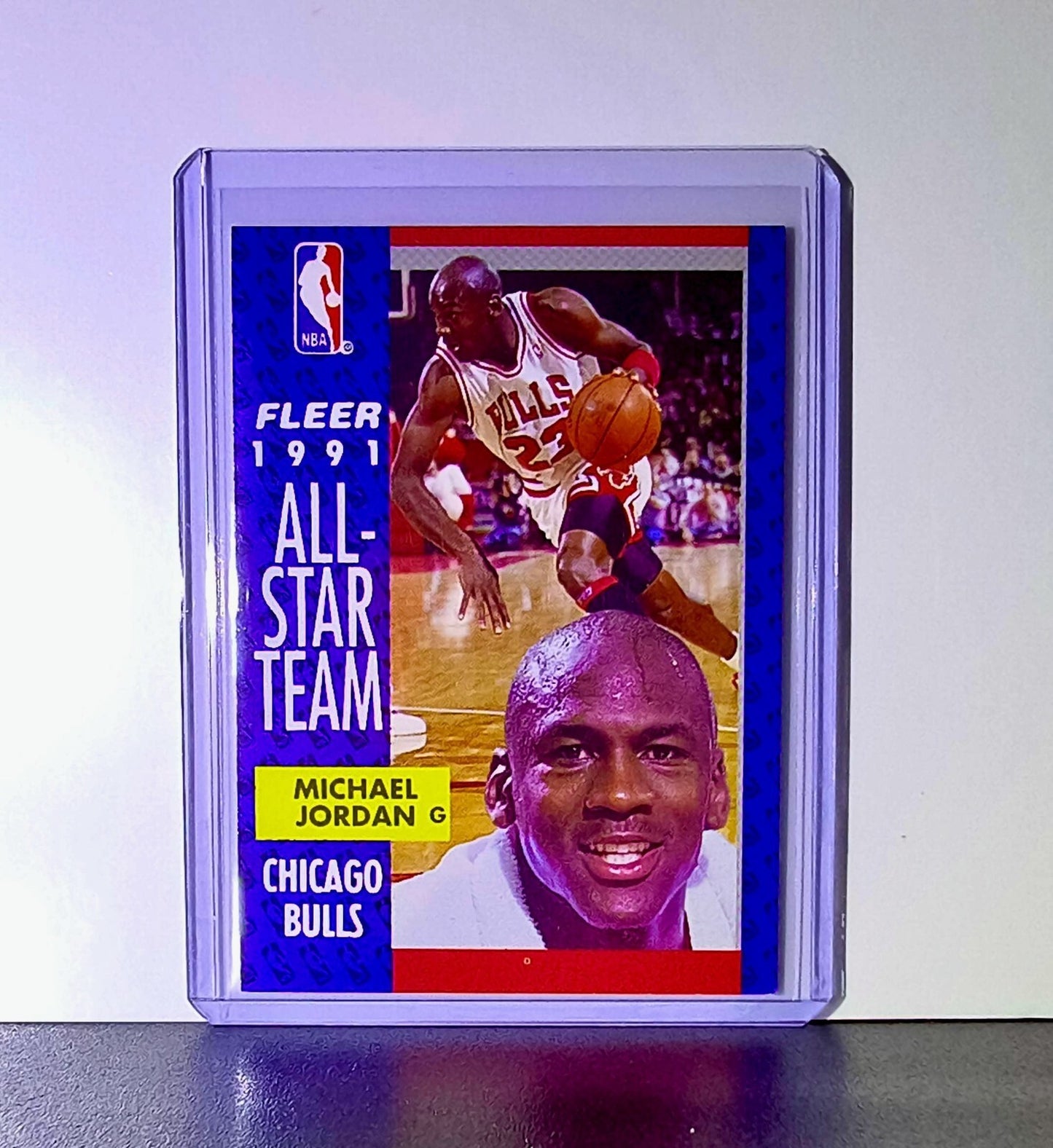Michael Jordan 1991-92 Fleer All-Star Team #211 Basketball Card Chicago Bulls