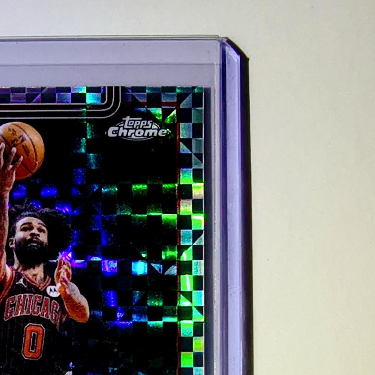 Coby White 2025-26 NBA Topps Chrome Update X-Fractor #93 Card Chicago Bulls
