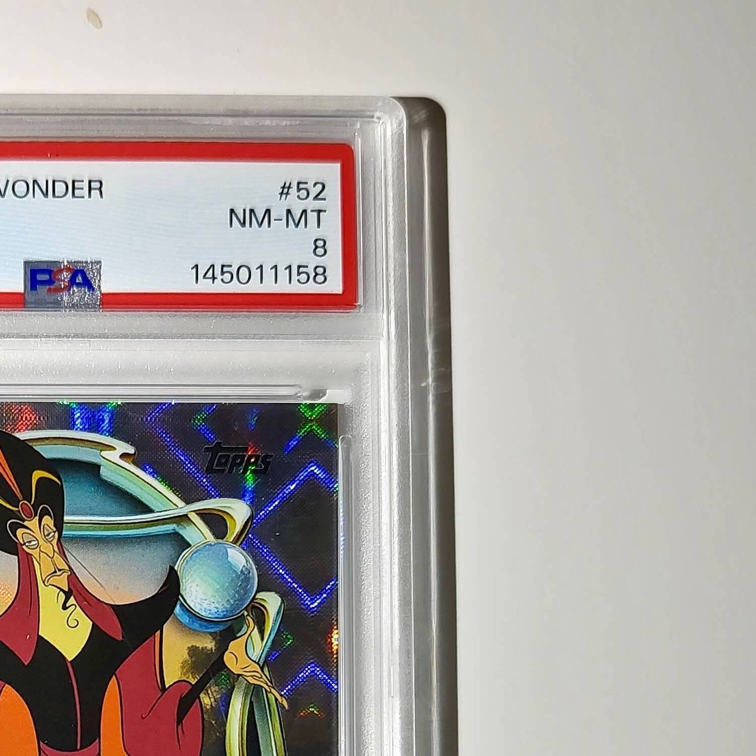 Jafar 2025 Topps Disney Wonder #52 Winter Variant Card Aladdin PSA 8