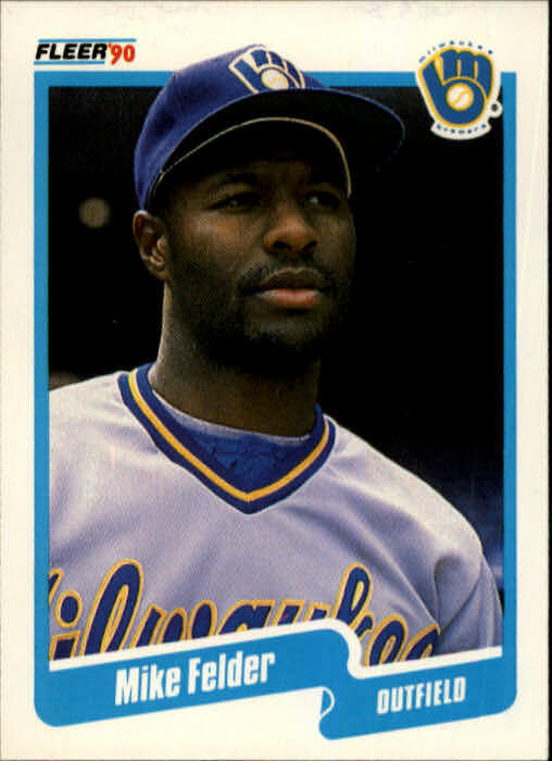 1990 Mike Felder Fleer Baseball Card #321