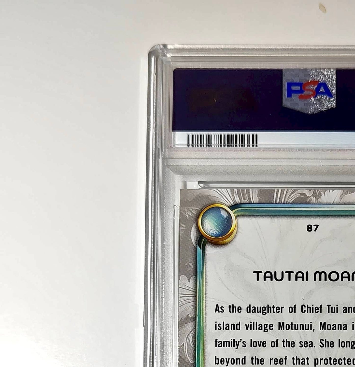 Moana 2025 Topps Disney Wonder #87 Winter Variant Card Moana PSA 9