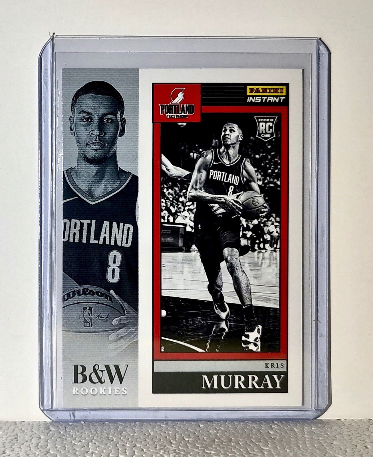 Kris Murray 2023-24 Panini NBA #23 Black and White Rookies Card 1/326