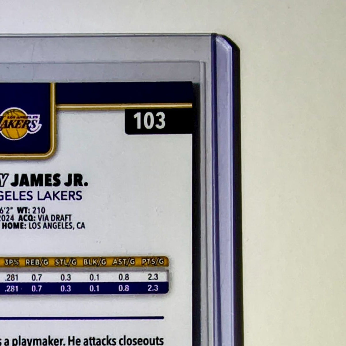Bronny James Jr. 2025-26 NBA Topps Chrome Update Red White & Blue Refractor #103