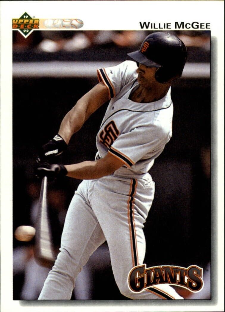 Willie McGee 1992 Upper Deck MLB #194 Baseball Card San Francisco Giants