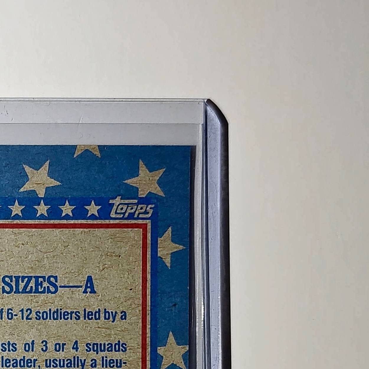 Unit Sizes – A 1991 Topps Desert Storm #141 Card