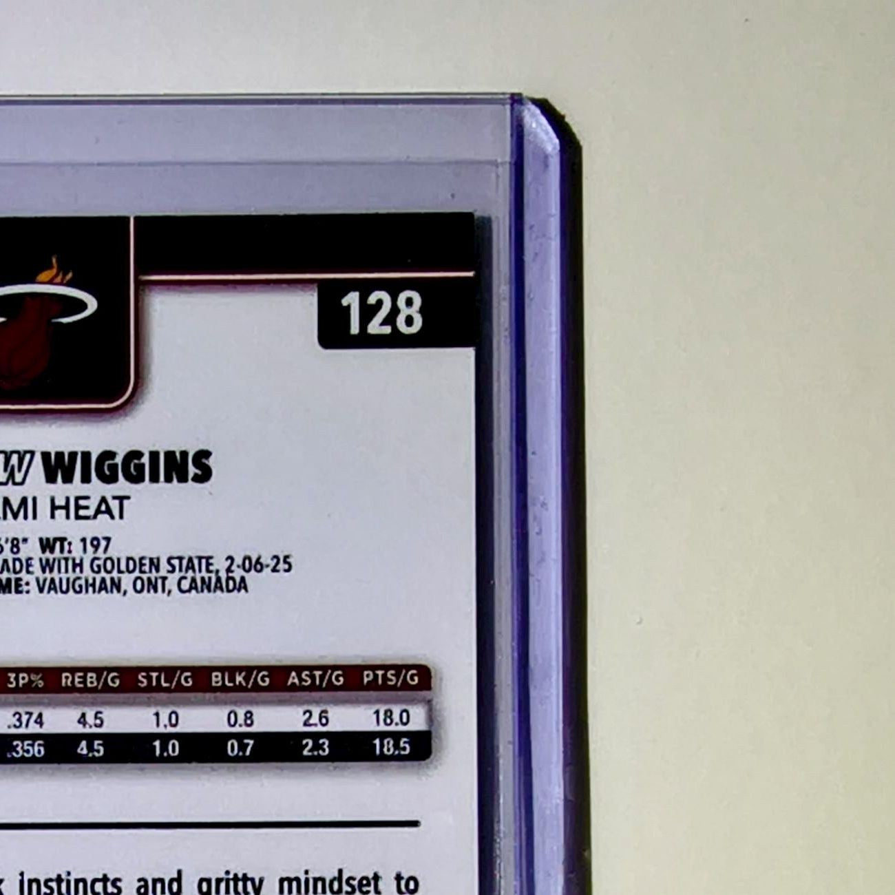 Andrew Wiggins 2025-26 NBA Topps Chrome Update X-Fractor #128 Card Miami Heat