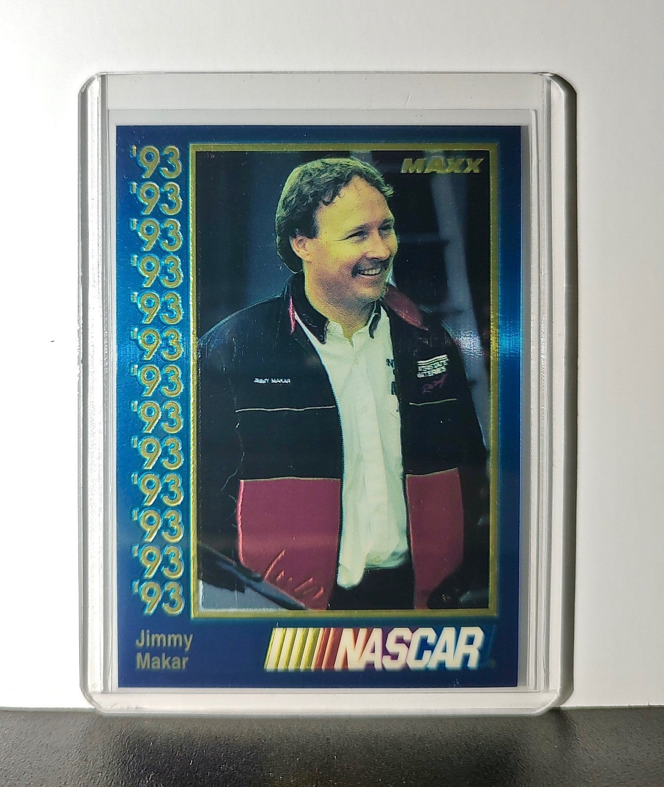Jimmy Makar 1993 Maxx Premier Plus Racing #145 NASCAR Card Joe Gibbs Racing