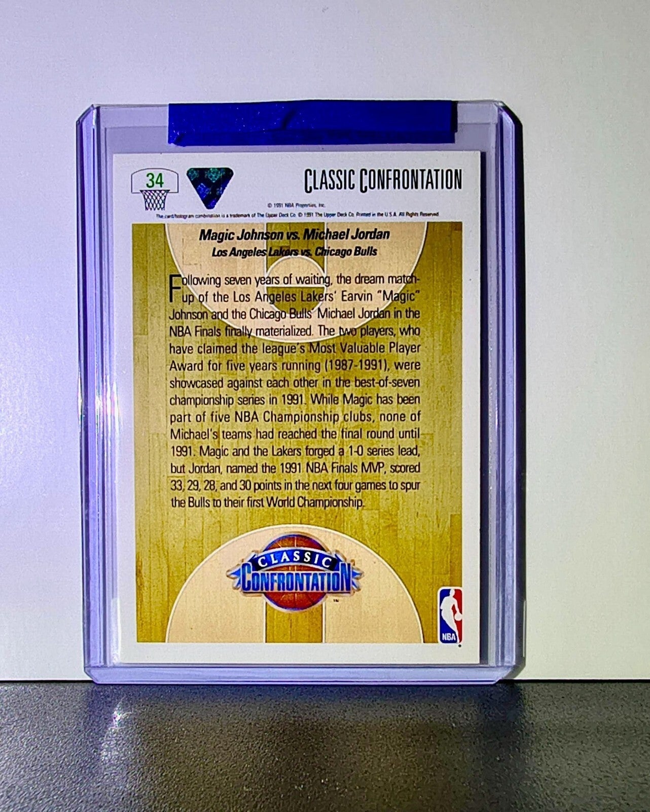 Magic Johnson Michael Jordan 1991-92 Upper Deck #34 Card Bulls