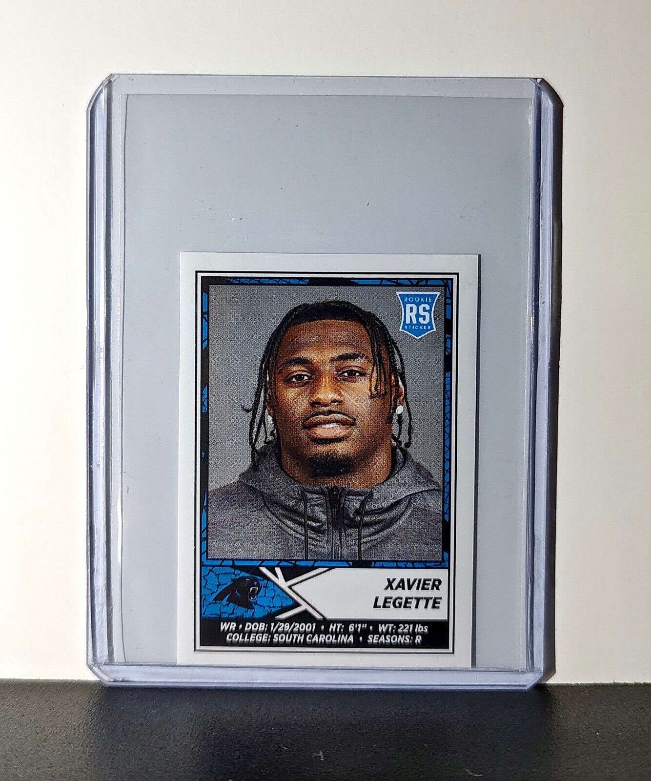Xavier Legette Rookie 2024 Panini NFL Sticker #454 Carolina Panthers