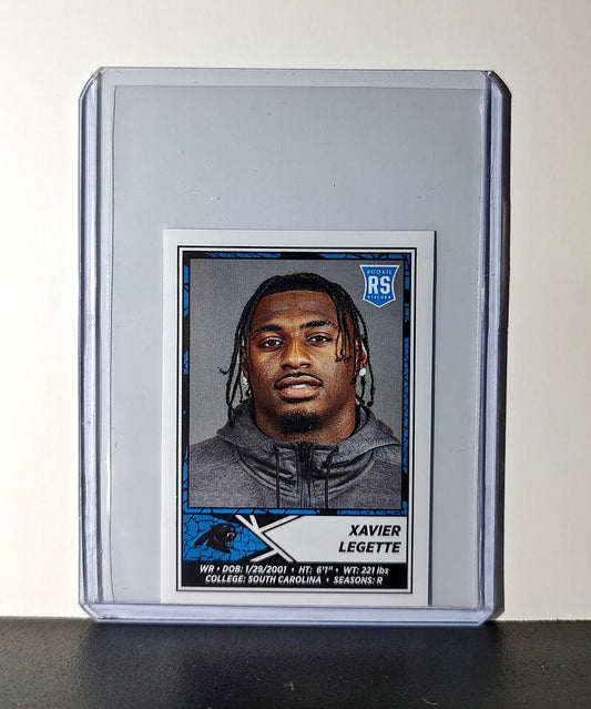 Xavier Legette Rookie 2024 Panini NFL Sticker #454 Carolina Panthers