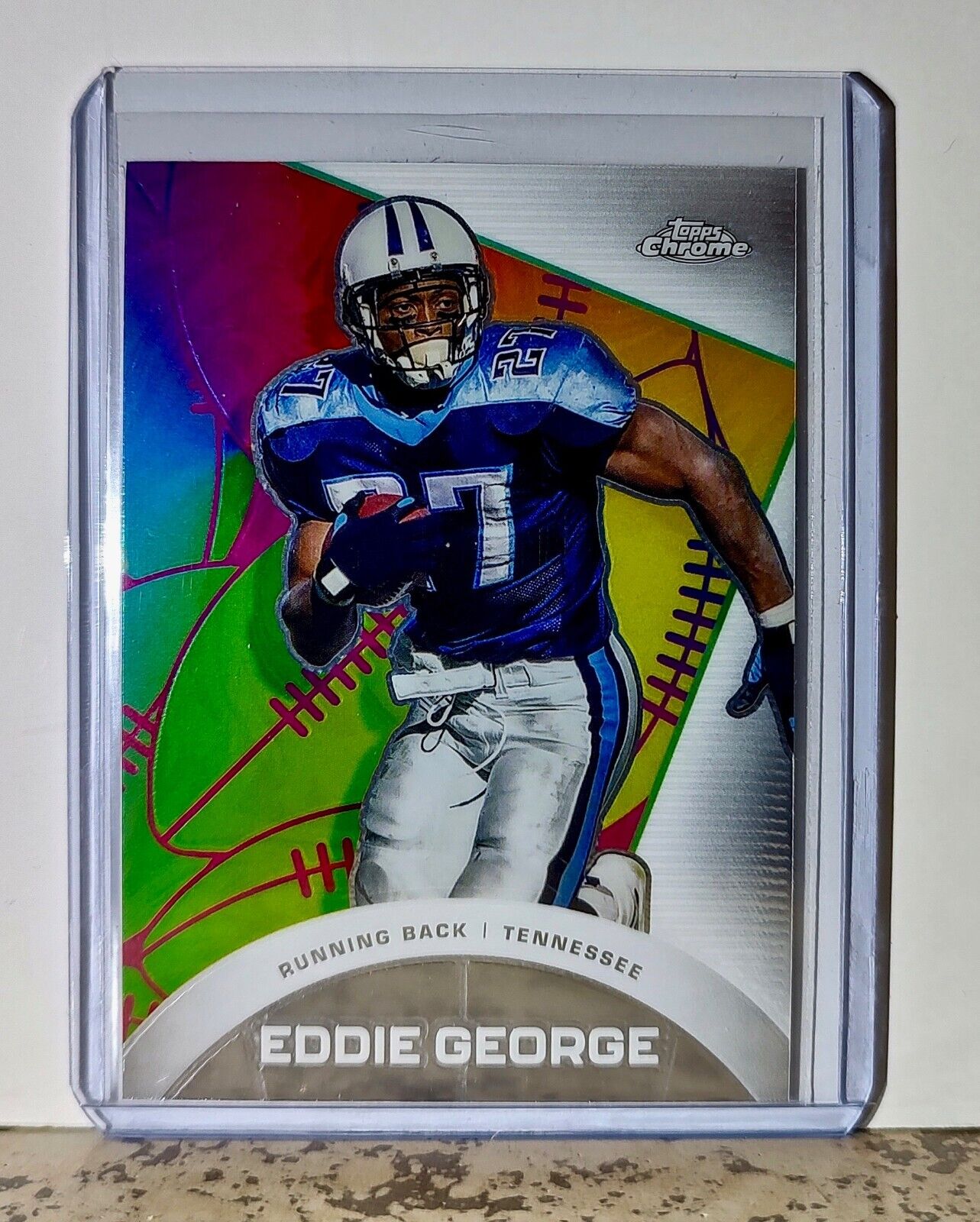 Eddie George 2023 Topps Chrome All-Etch NFL #CAE-16 Card Tennessee Titans