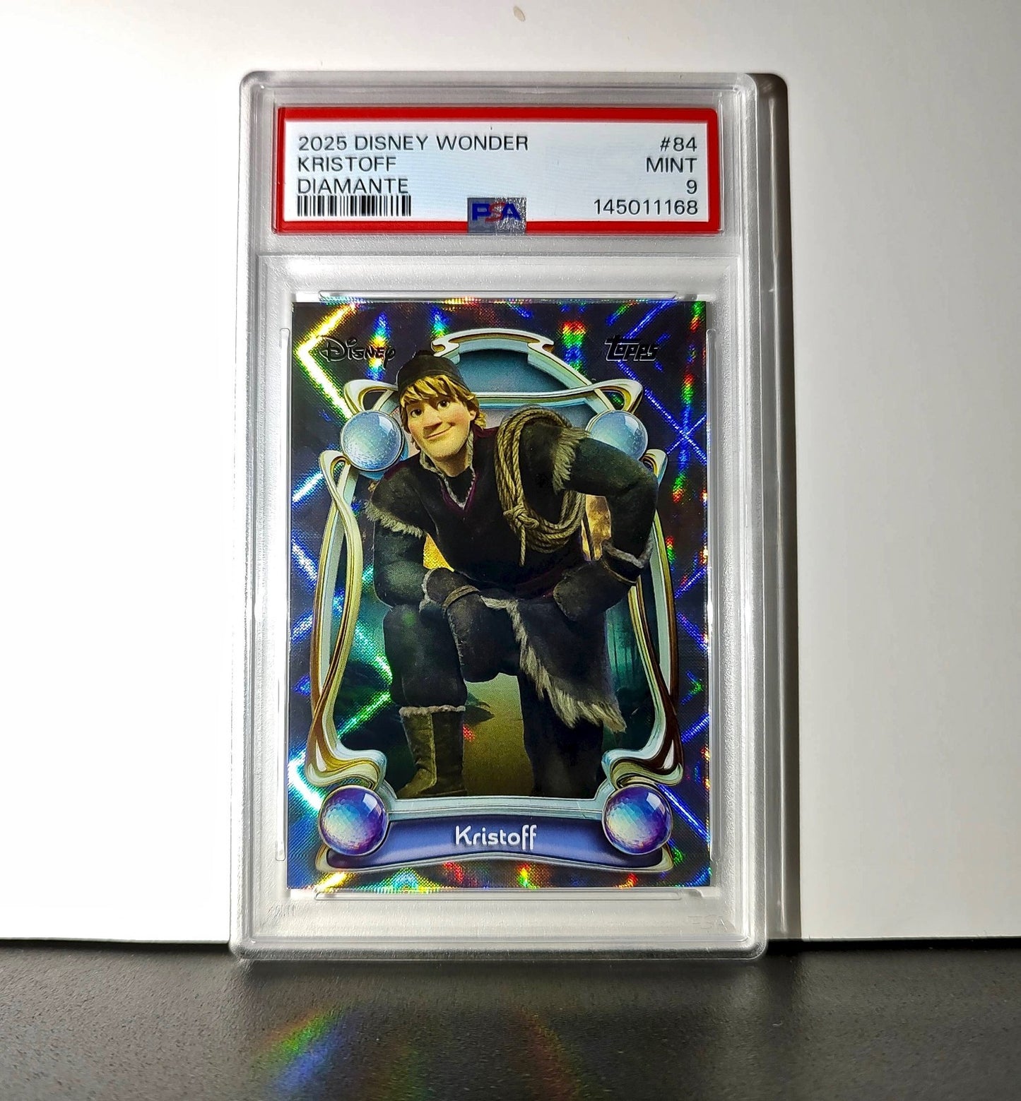 Kristoff 2025 Topps Disney Wonder #84 Winter Variant Card Frozen PSA 9