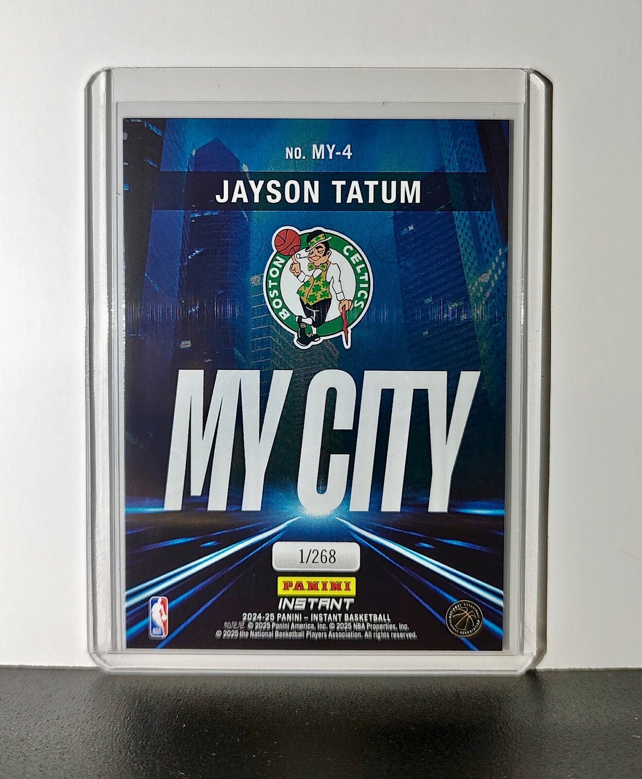 Jayson Tatum 2024-25 Panini MyCity NBA #4 Basketball Card Boston Celtics 1/268