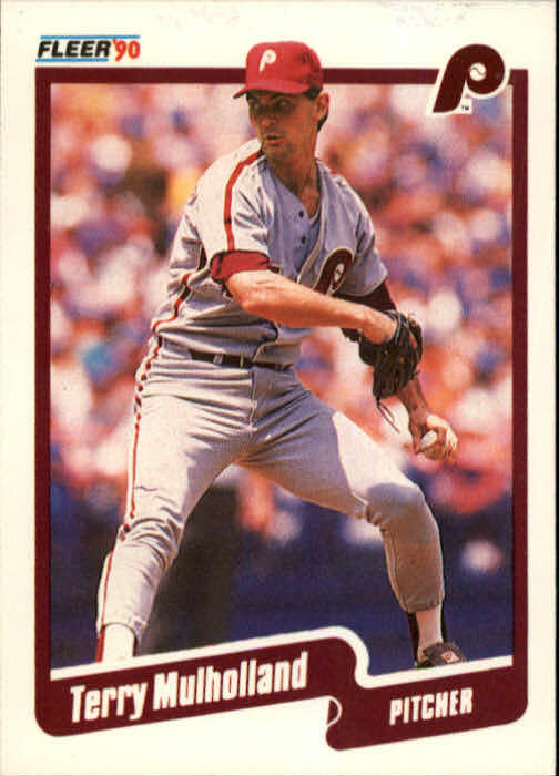 1990 Terry Mulholland Fleer Baseball Card #568