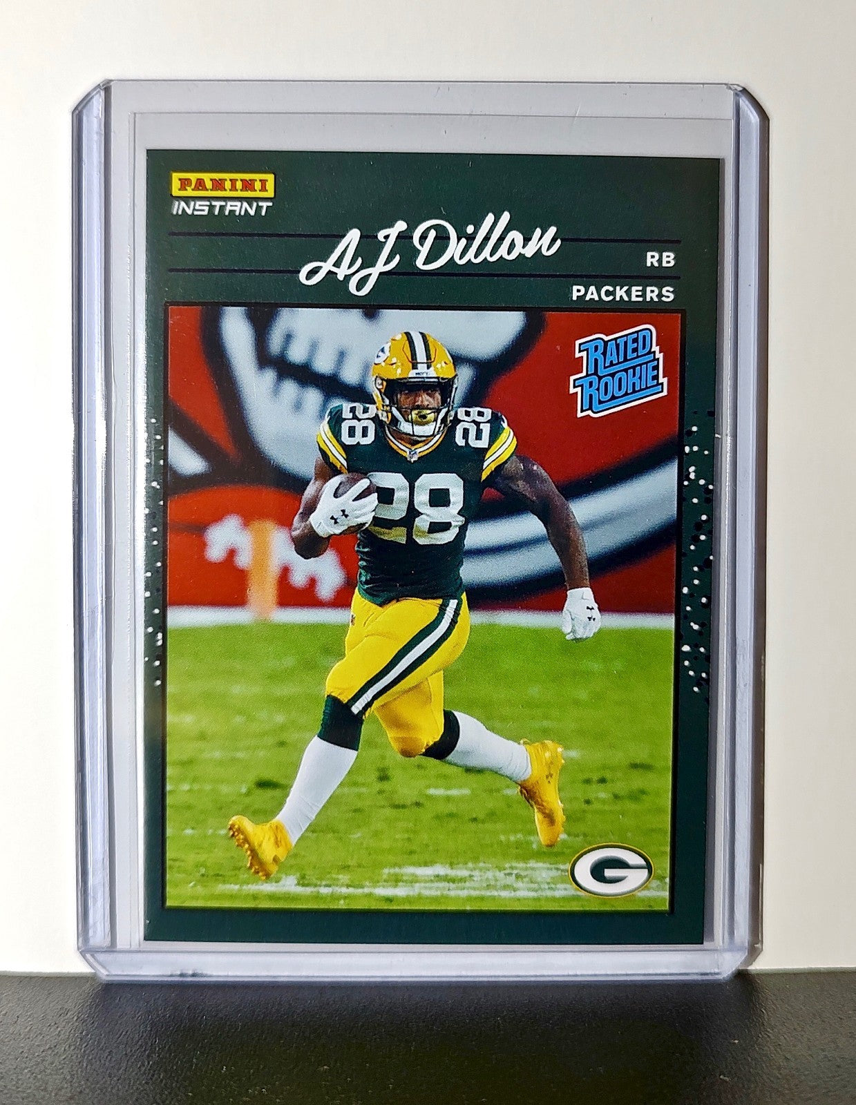 AJ Dillon Rookie 2020 Panini NFL #26 Rated Rookie Card Green Bay Packers