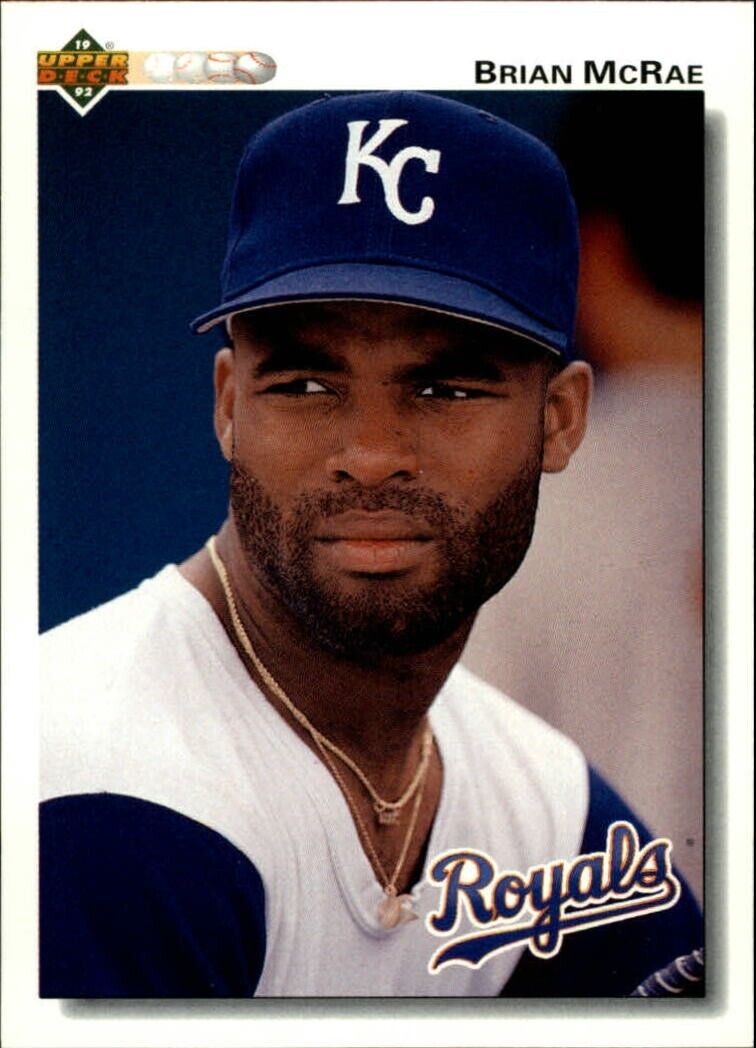 Brian McRae 1992 Upper Deck MLB #157 Baseball Card Kansas City Royals