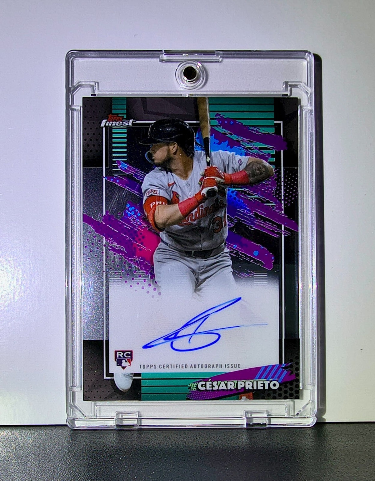 Cesar Prieto Rookie 2026 MLB Topps Finest Autograph #FA-CP Card Cardinals