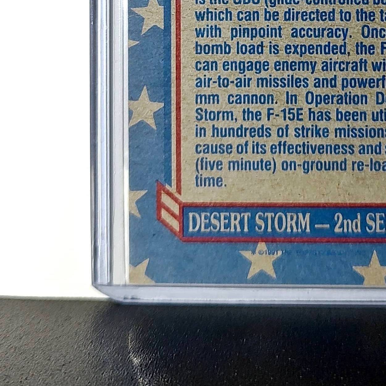 F-15 Dual-Role Eagle 1991 Topps Desert Storm #117 Card