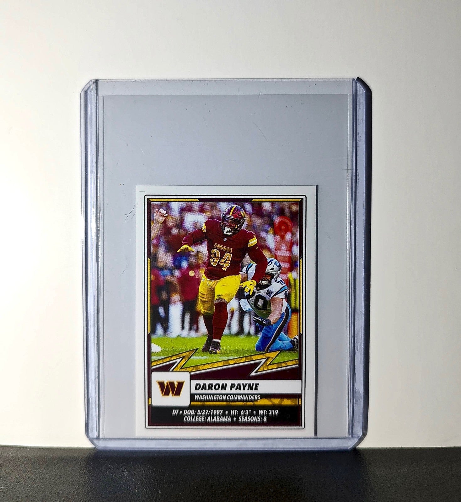 Daron Payne 2025 Panini NFL #351 Sticker Washington Commanders