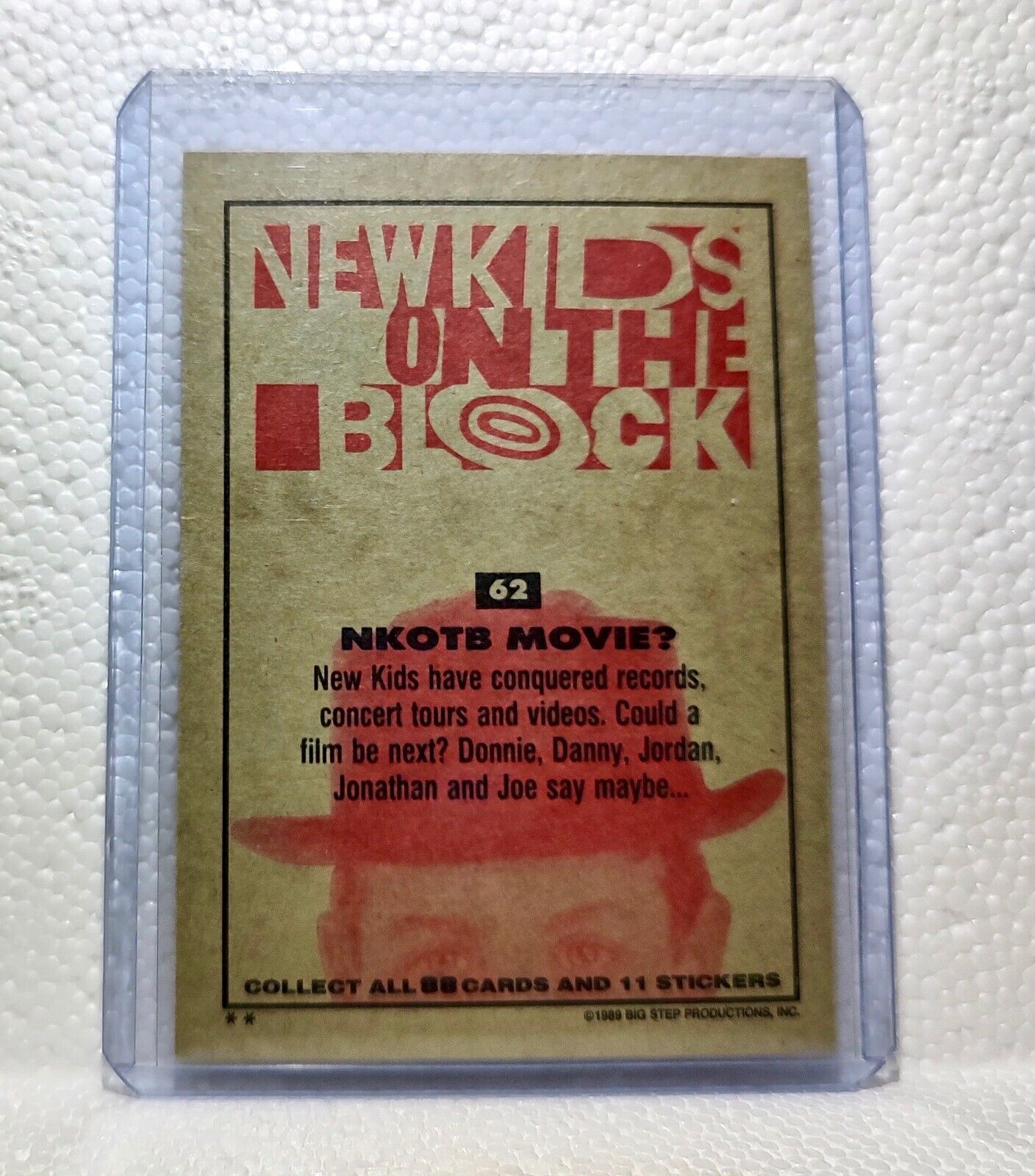 NKOTB Movie? 1989 New Kids on the Block #62 Trading Card