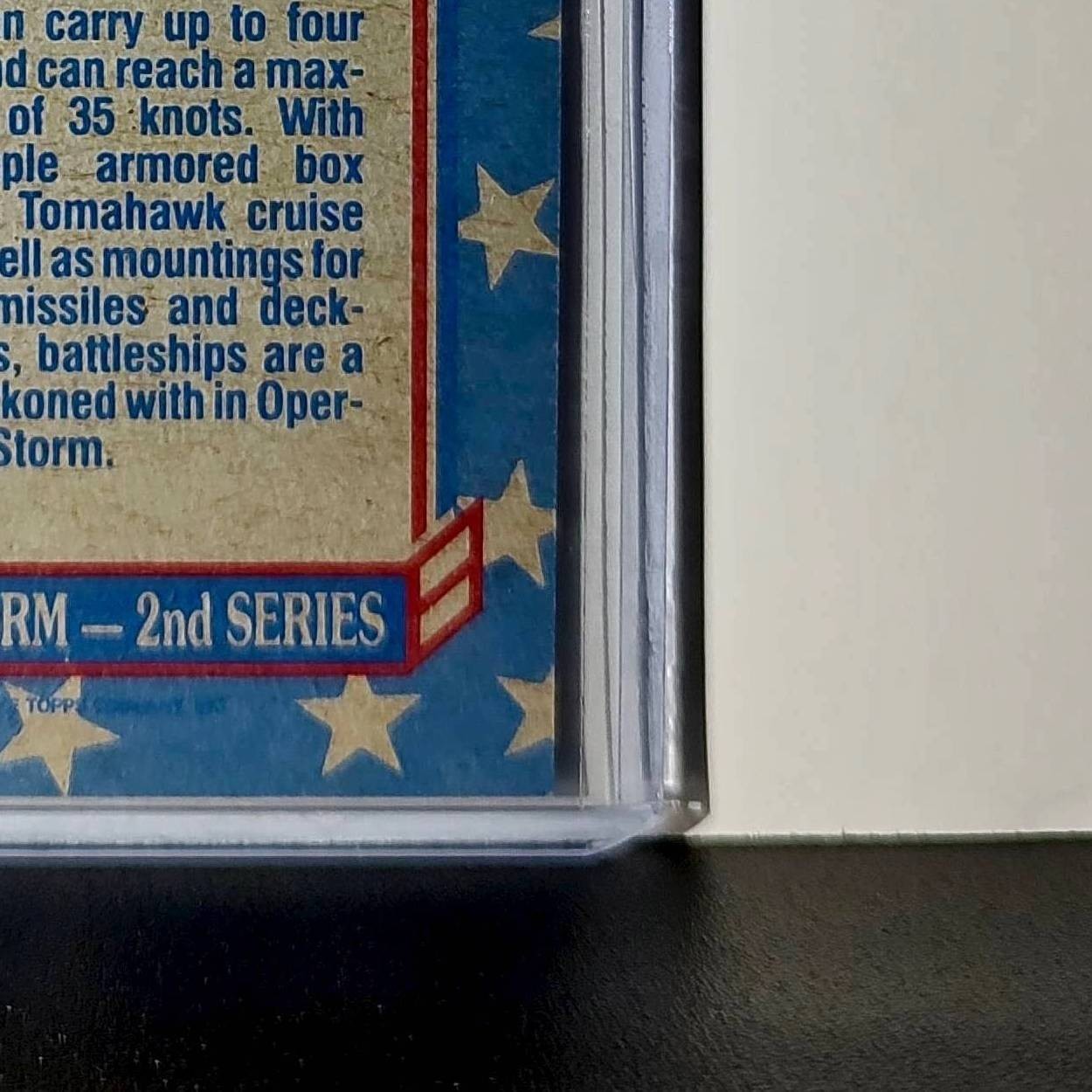 Battleship Cannons 1991 Topps Desert Storm #102 Card