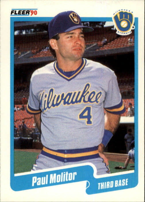 1990 Paul Molitor Fleer Baseball Card #330