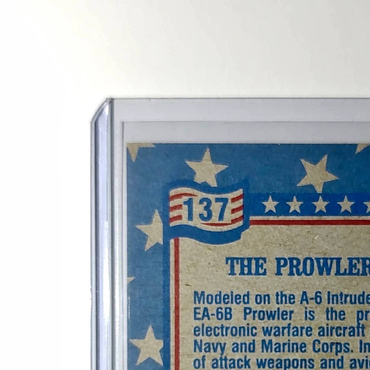 Prowler – The EA-6B 1991 Topps Desert Storm #137 Card
