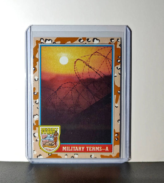 Military Terms – A 1991 Topps Desert Storm #143 Card