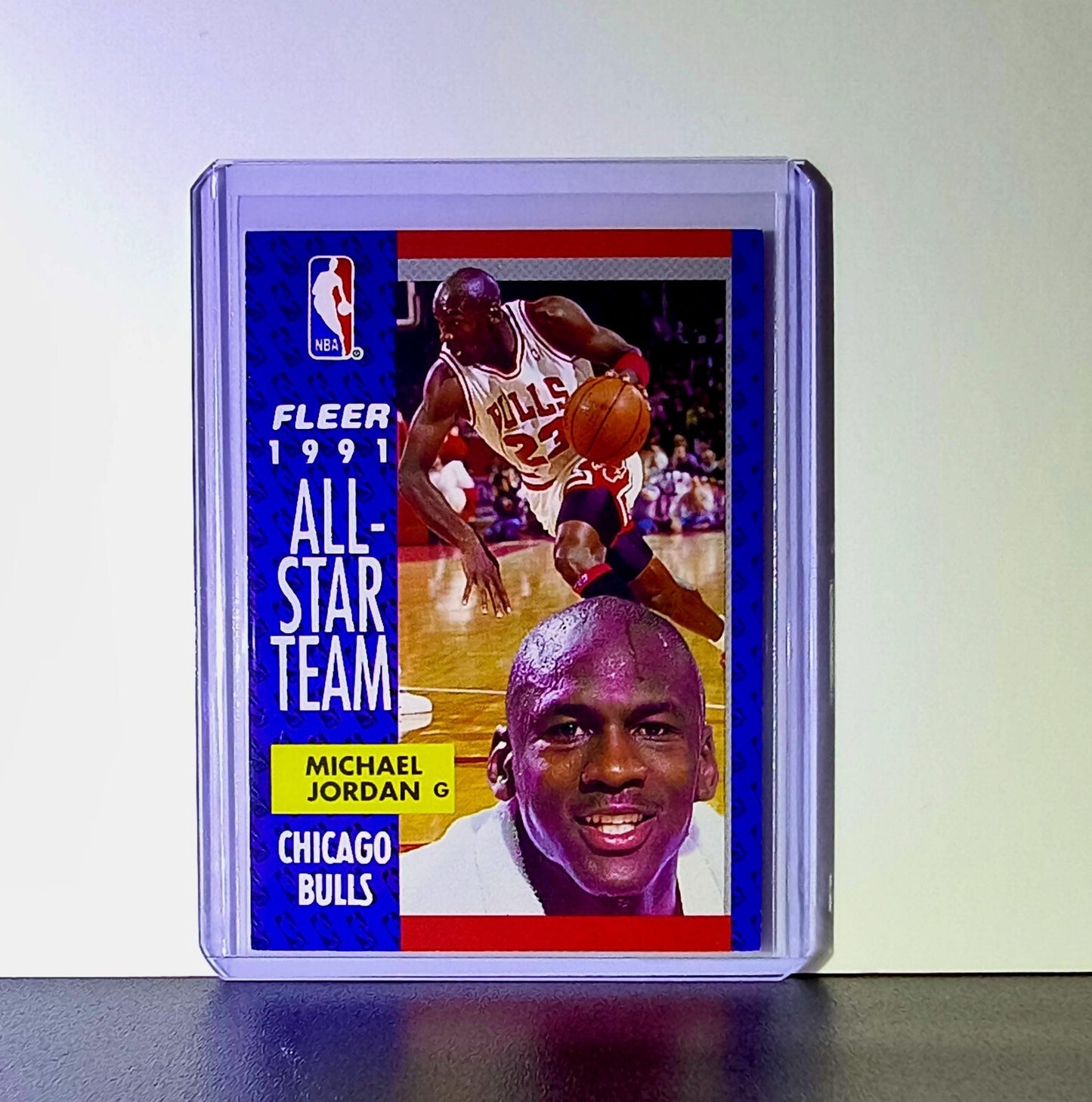 Michael Jordan 1991-92 Fleer All-Star Team #211 Basketball Card Chicago Bulls