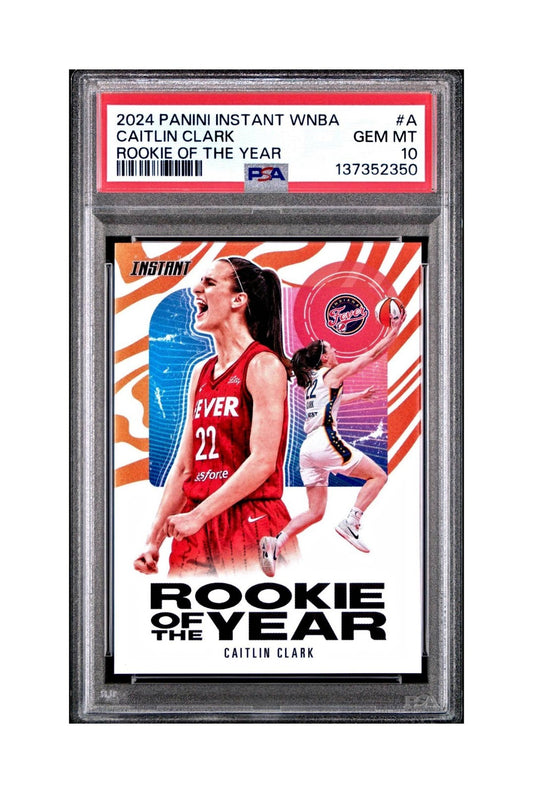 Caitlin Clark 2024 Panini WNBA Rookie of the Year #CCROY Card PSA 10 Gem Mint