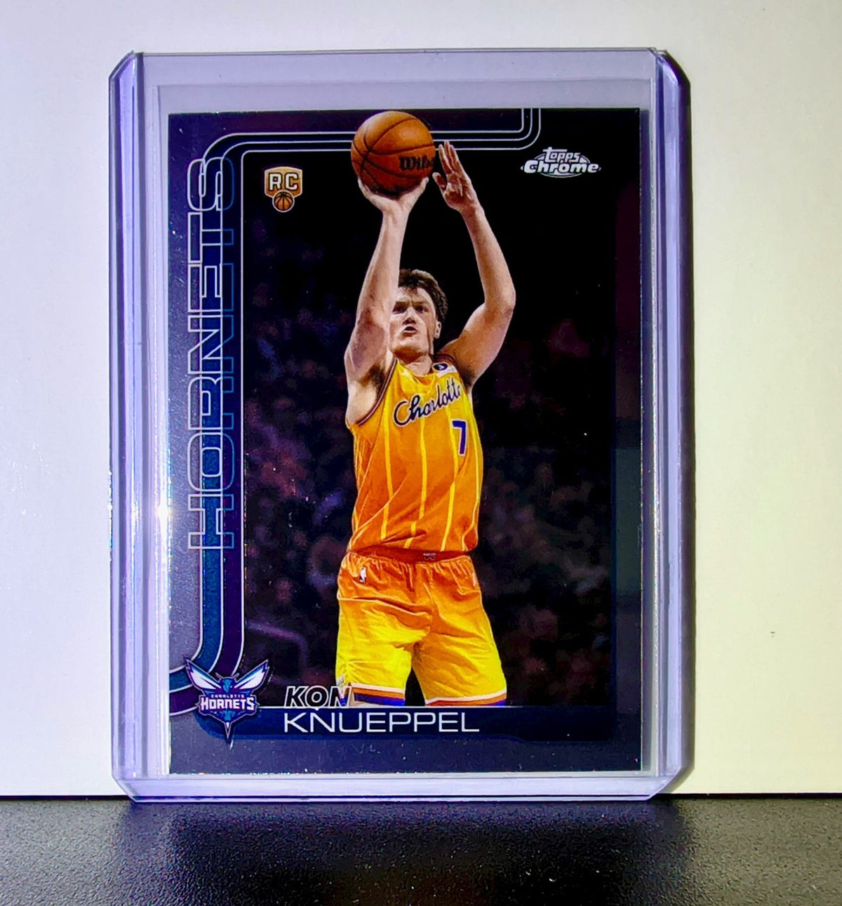 Kon Knueppel Rookie 2025-26 NBA Topps Chrome Update #154 Card Charlotte Hornets