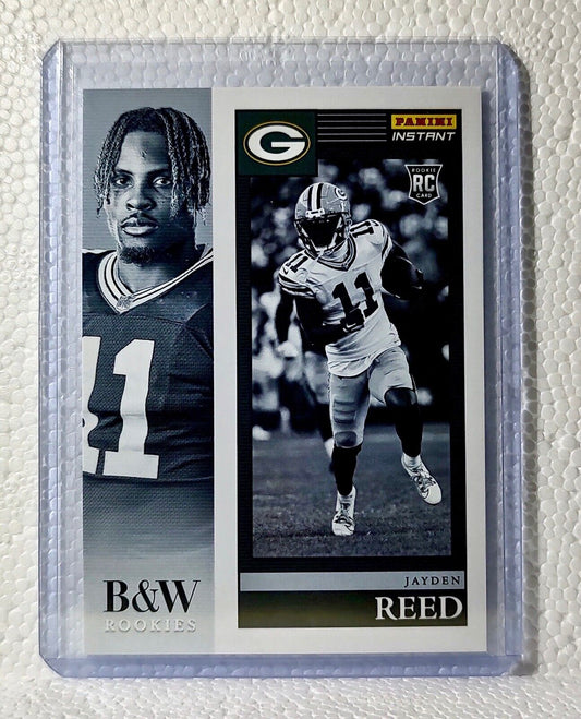 Jayden Reed 2023 Panini NFL #25 Black & White Rookies Card Packers 1/216