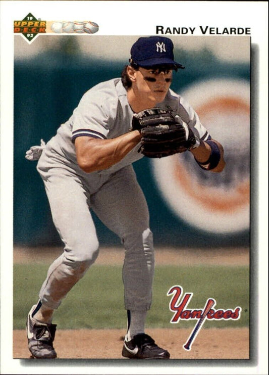 Randy Velarde 1992 Upper Deck MLB #399 Baseball Card New York Yankees