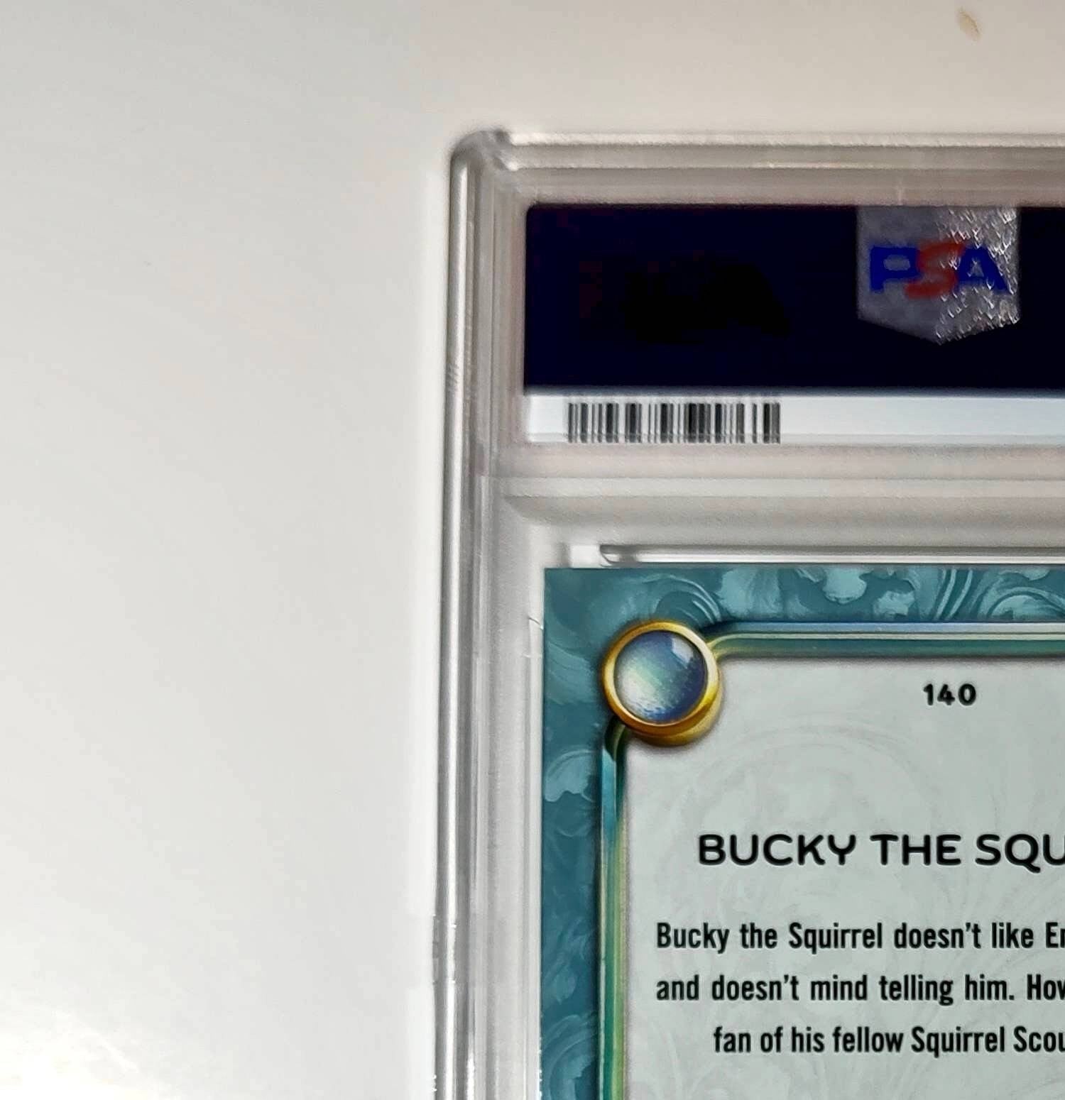 Bucky the Squirrel 2025 Topps Disney #140 Diamond The Emperor's New Groove PSA 8
