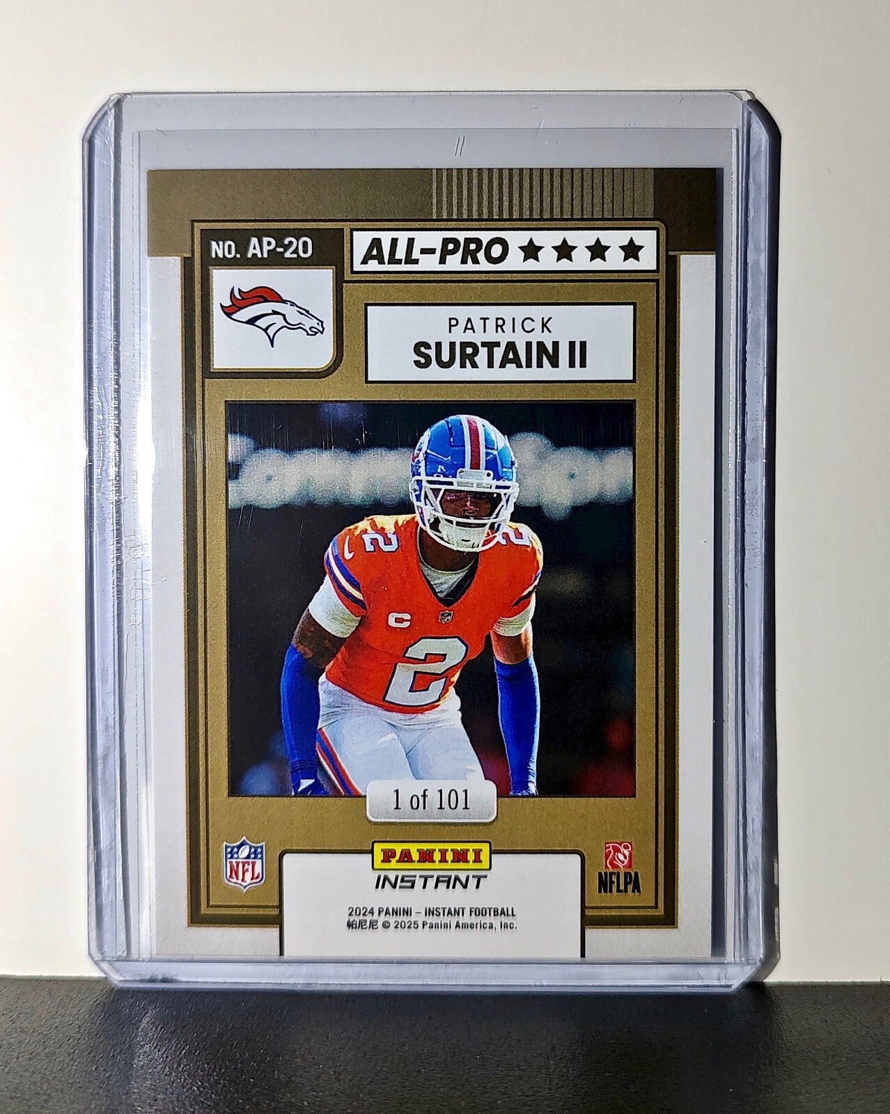 Patrick Surtain II 2024 All-Pro Panini NFL #20 Football Denver Broncos 1 of 101