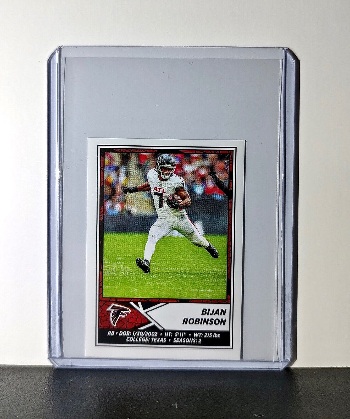 Bijan Robinson 2024 Panini NFL Sticker #428 Atlanta Falcons