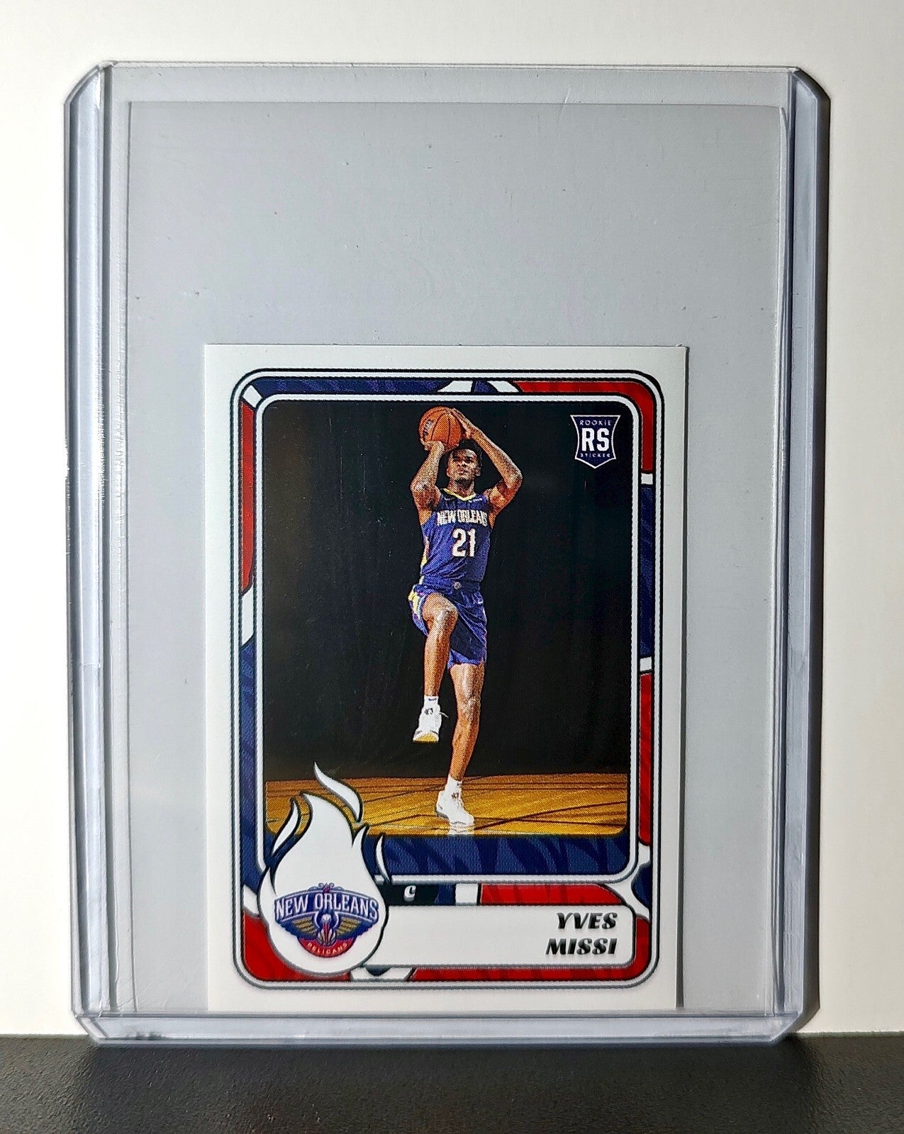 Yves Missi Rookie 2024-25 Panini NBA #406 Sticker Card New Orleans Pelicans