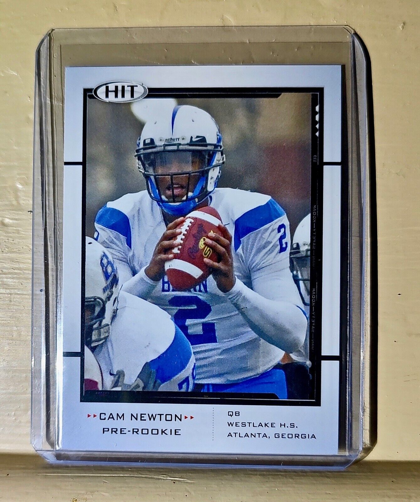 Cam Newton 2011 SAGE #PR1 Pre-Rookie Football Card Lions / Westlake Lions