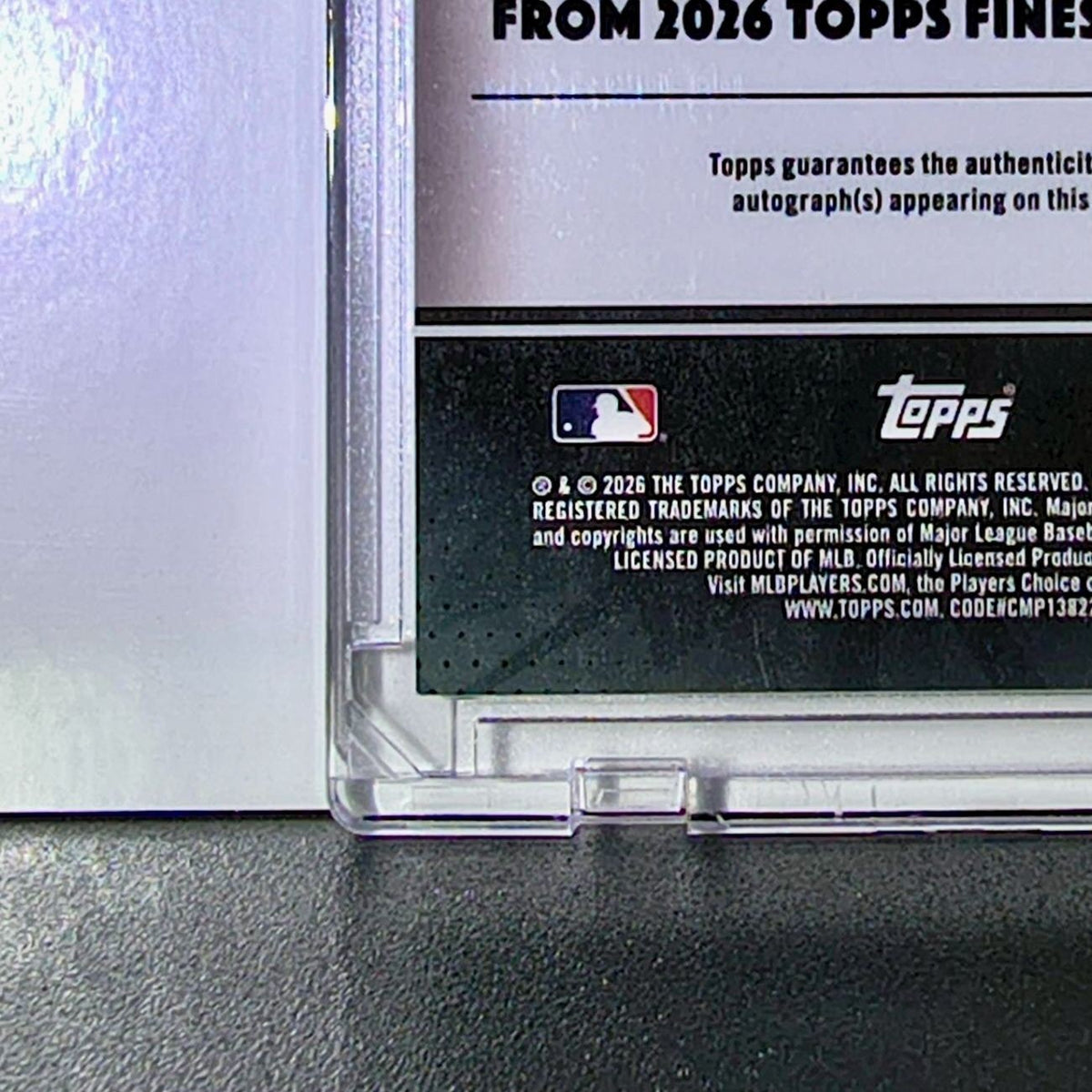 Hunter Barco Rookie 2026 MLB Topps Finest #FA-HB Autograph Baseball Card Pirates