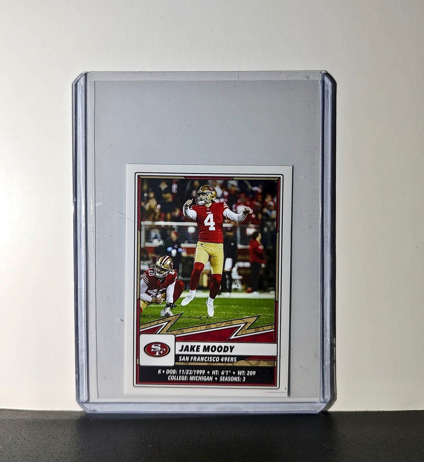 Jake Moody 2025 Panini NFL #532 Sticker San Francisco 49ers