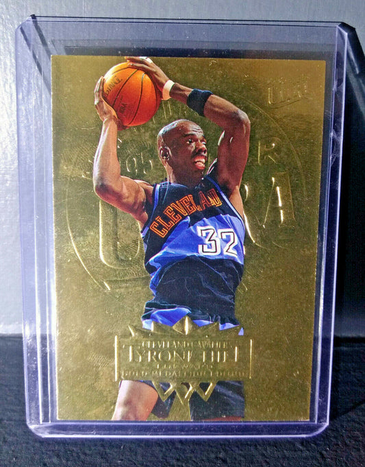 1995-96 Tyrone Hill Fleer Ultra Gold Medallion #31 Basketball Card