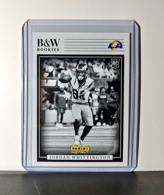 Jordan Whittington 2024 Panini NFL #28 Black & White Rookies Card Rams 1 of 680