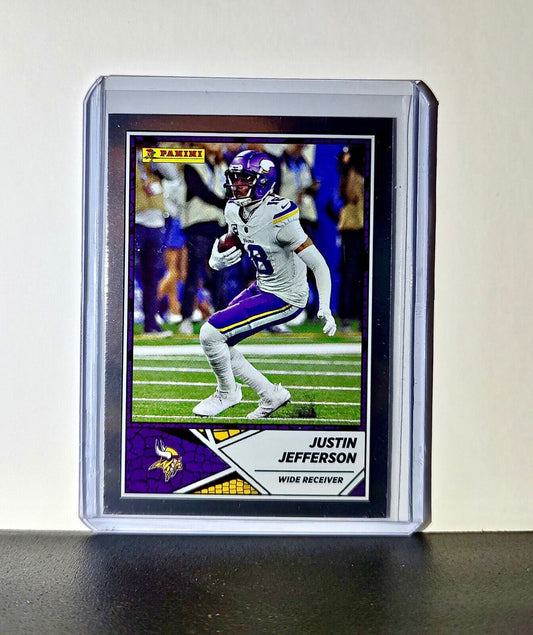 Justin Jefferson 2024 Panini NFL #20 Foil Sticker Card Minnesota Vikings