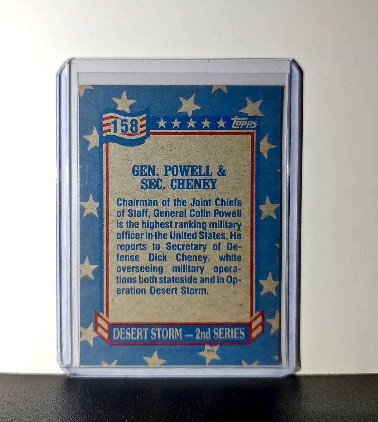 General Powell & Secretary Cheney 1991 Topps Desert Storm #158